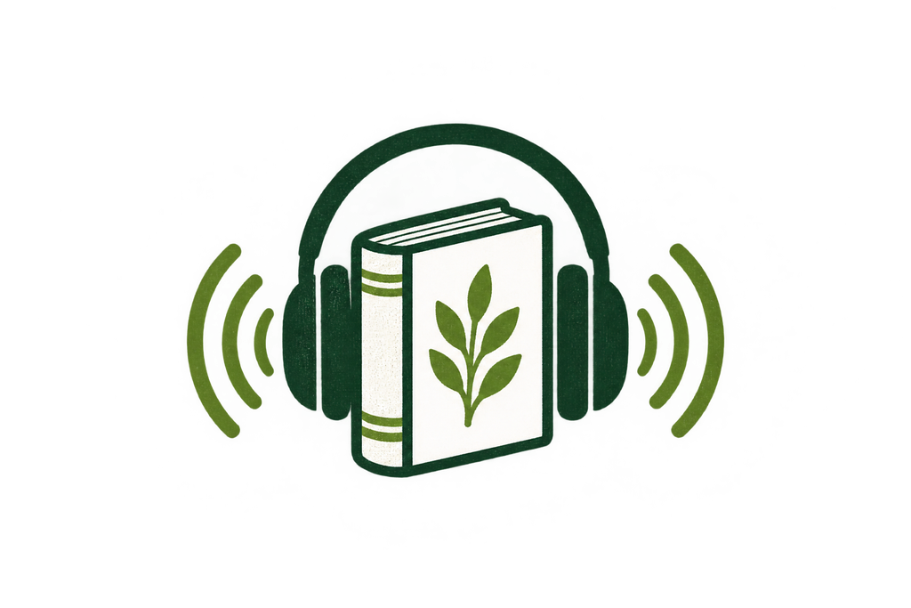 Headphones carrying sound from a publisher book